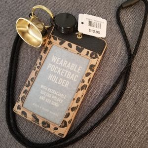 Id & sanitizer holder